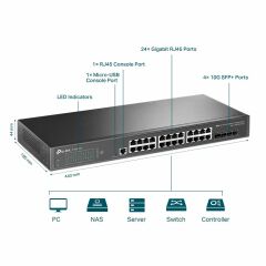 OMADA 48 JetStream 24-Port Gigabit L2+ Manage