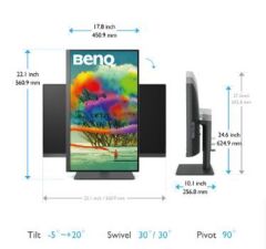 BENQ 27 IPS 4K UHD USB-C sRGB Rec.709 HDR10 PIP PBP DualView Tasarım Monitör