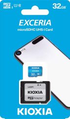 KIOXIA 32GB  EXCERIA MicroSD C10 U1 UHS1 R100 Hafıza kartı