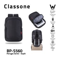 CLASSONE BP-S560 15.6'' Perugia Serisi Wtx Pro Sırt Çantası Siyah