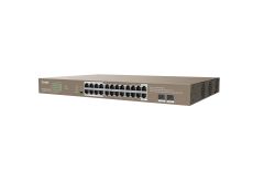 TENDA TEG1126P-24-410W 24GE+2SFP Ethernet Switch With 24-Port PoE