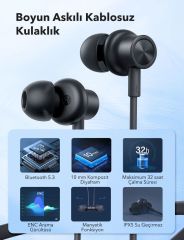 TAOTRONICS ENC Mikrofonlu Mıknatıslı Boyun Askılı Bluetooth Kulaklık IPX5 5.2 Bt