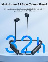 TAOTRONICS ENC Mikrofonlu Mıknatıslı Boyun Askılı Bluetooth Kulaklık IPX5 5.2 Bt